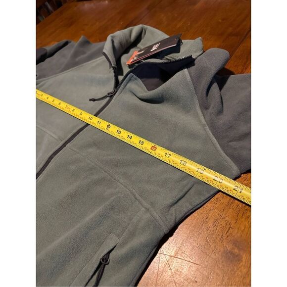 Mountain Hardware Women’s Unclassic LT Fleece Jacket Zip Up Green Gray New Sz M - Picture 10 of 12